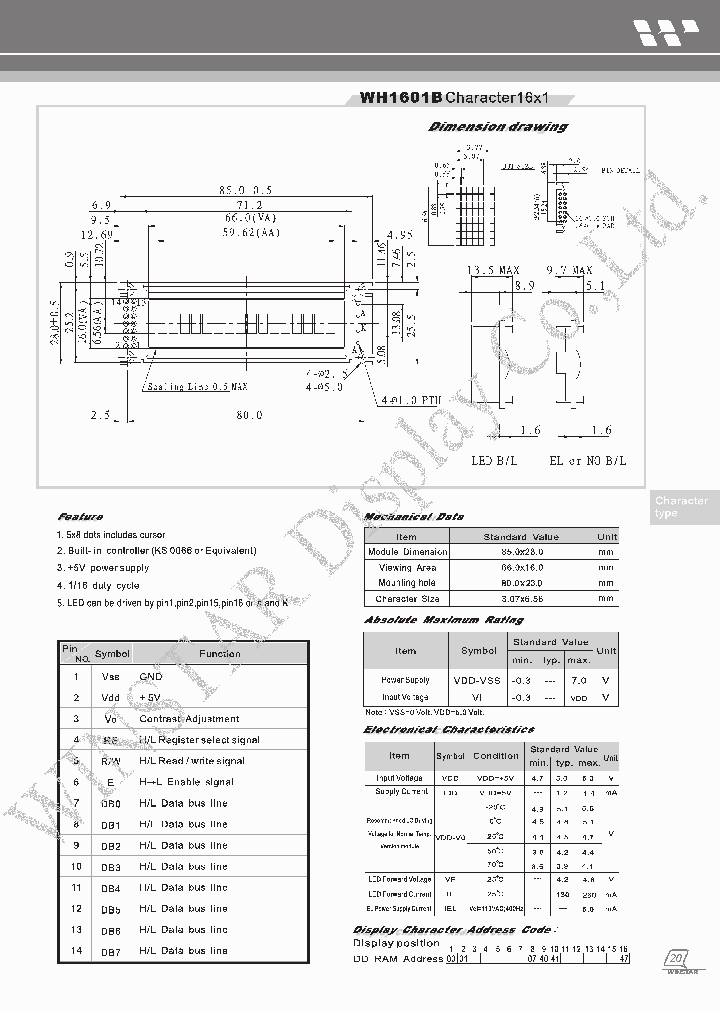 WH1601B_7743212.PDF Datasheet