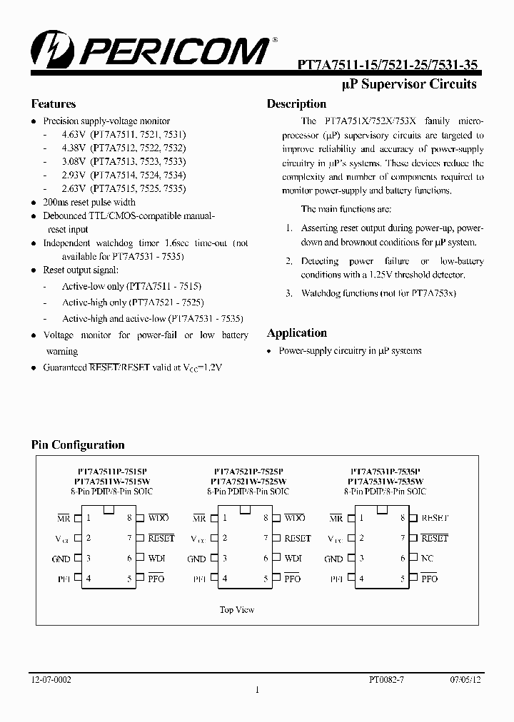 PT7A7511_7743230.PDF Datasheet