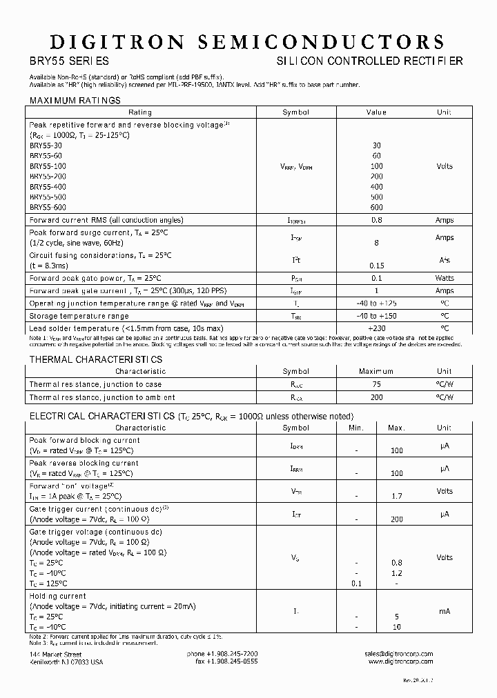 BRY55_7743328.PDF Datasheet