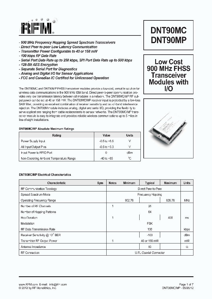 DNT90MP_7746144.PDF Datasheet
