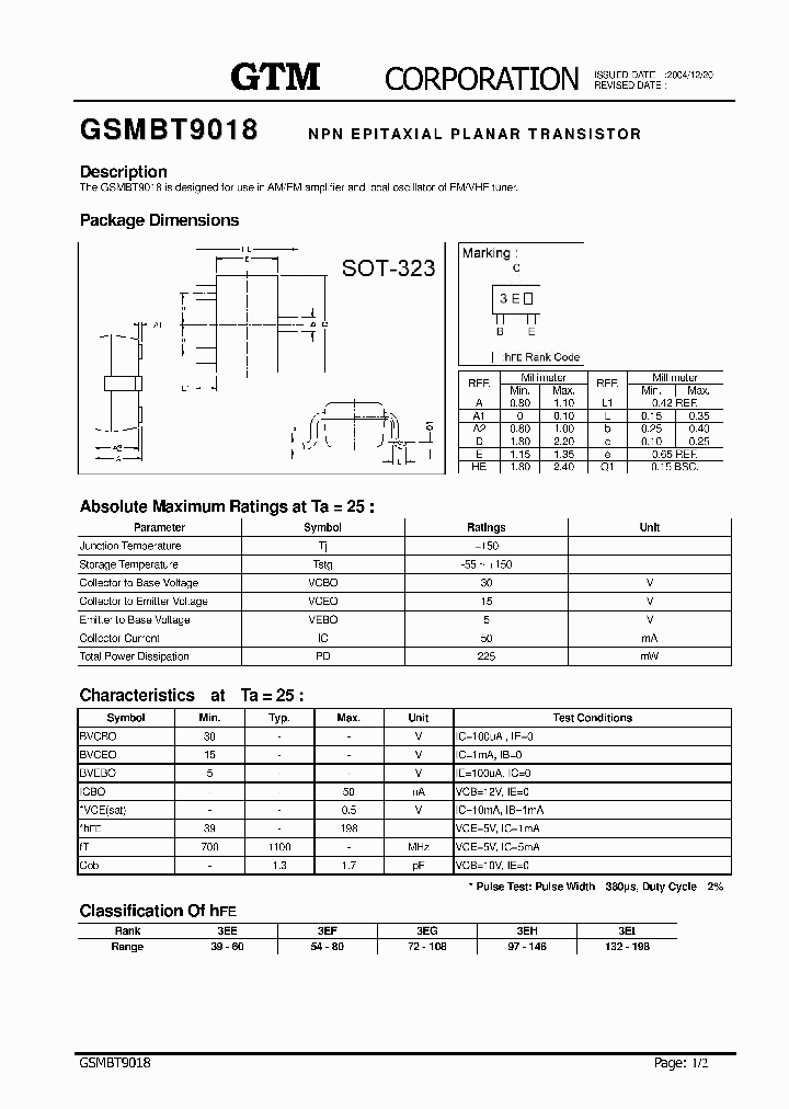 GSMBT9018_7747106.PDF Datasheet