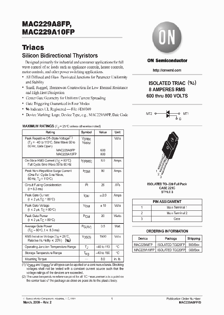 MAC229A8FP-D_7747779.PDF Datasheet