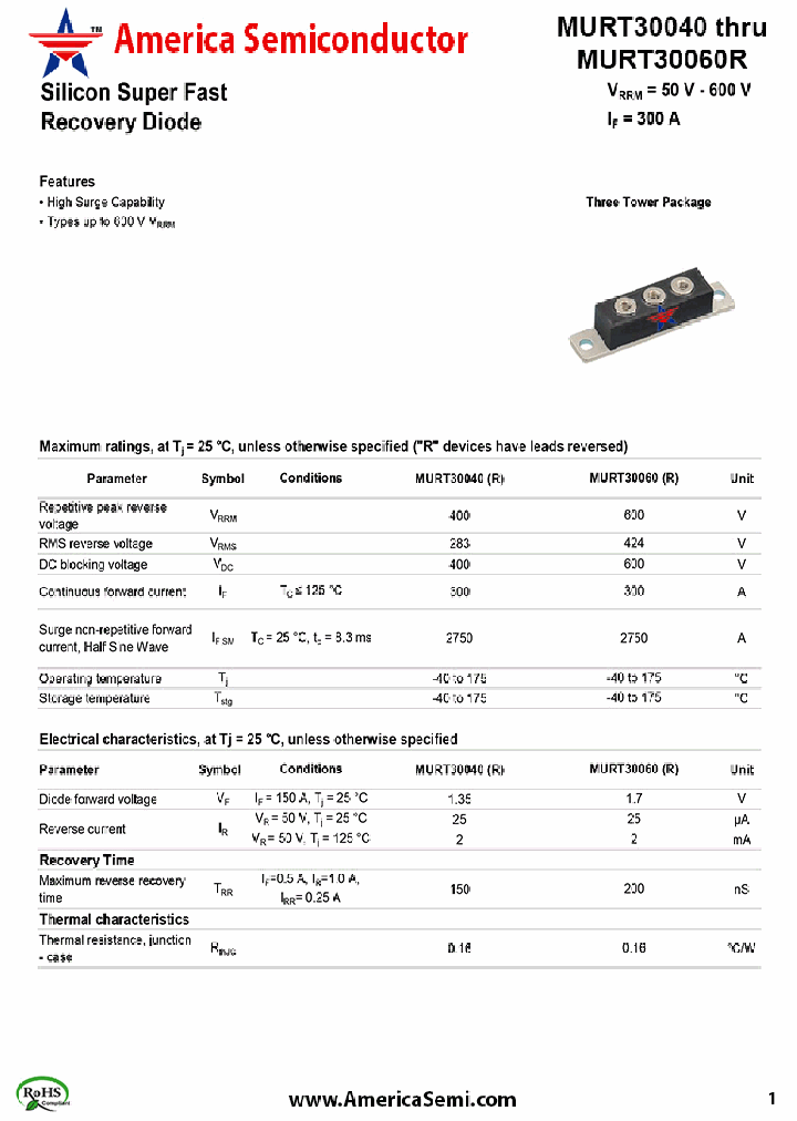 MURT30040_7748631.PDF Datasheet