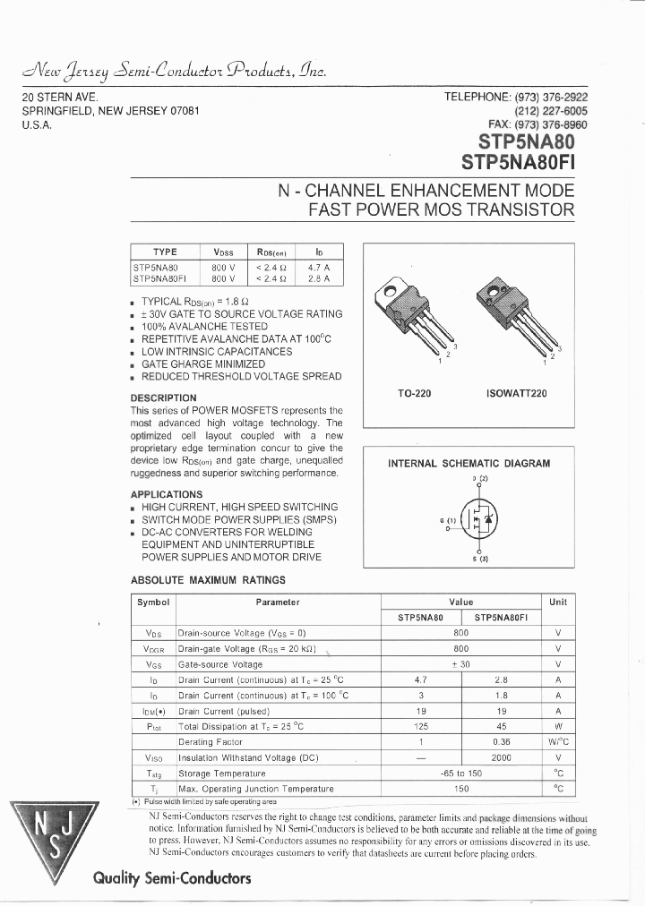 STP5NA80_7749537.PDF Datasheet