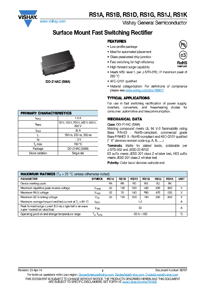 RS1B-E3_7750898.PDF Datasheet