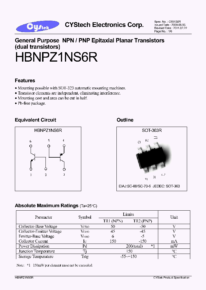 HBNPZ1NS6R_7755539.PDF Datasheet