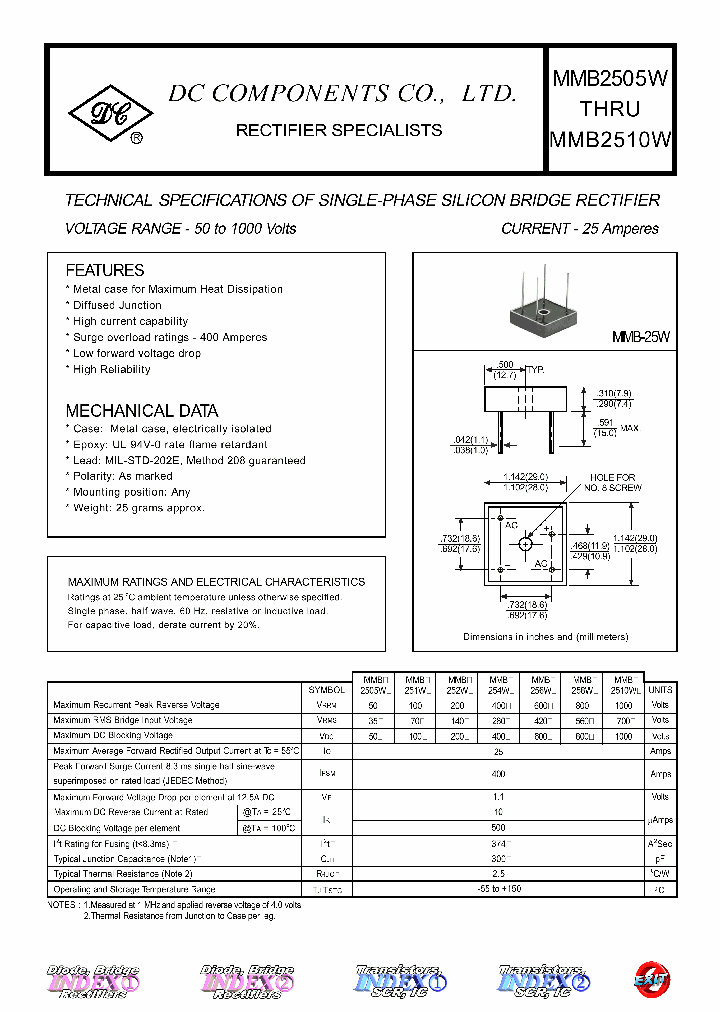 MMB2510W_7756405.PDF Datasheet