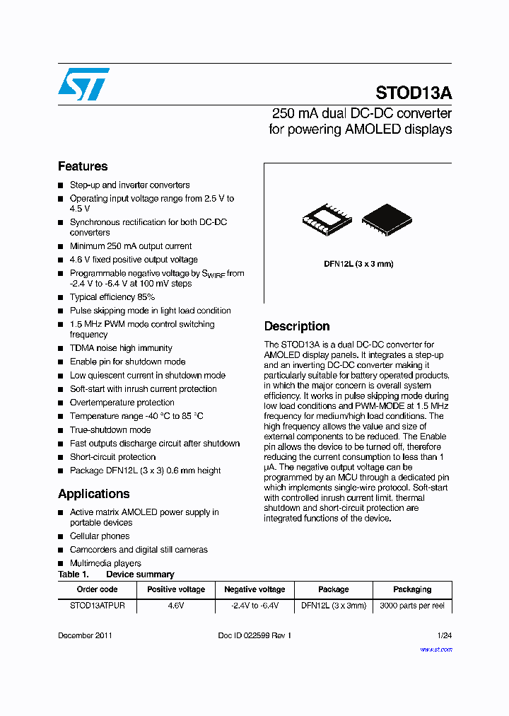 STOD13A_7758412.PDF Datasheet
