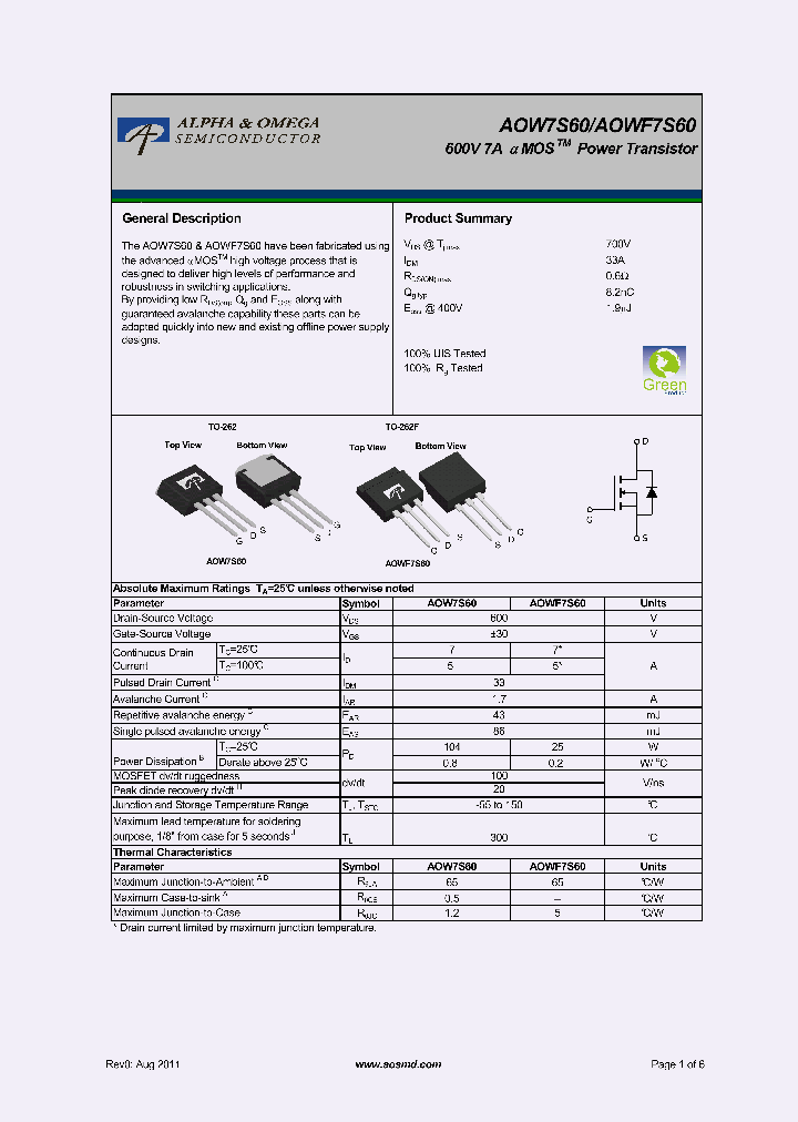 AOWF7S60_7758654.PDF Datasheet