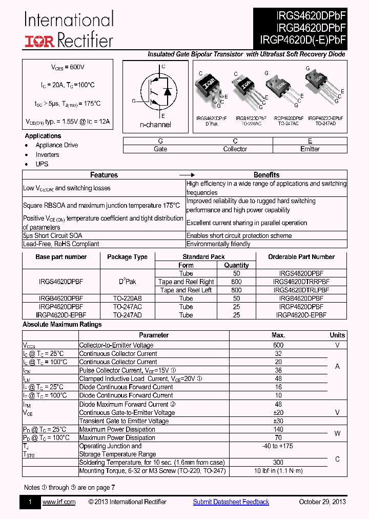 IRGP4620D-EPBF_7761554.PDF Datasheet