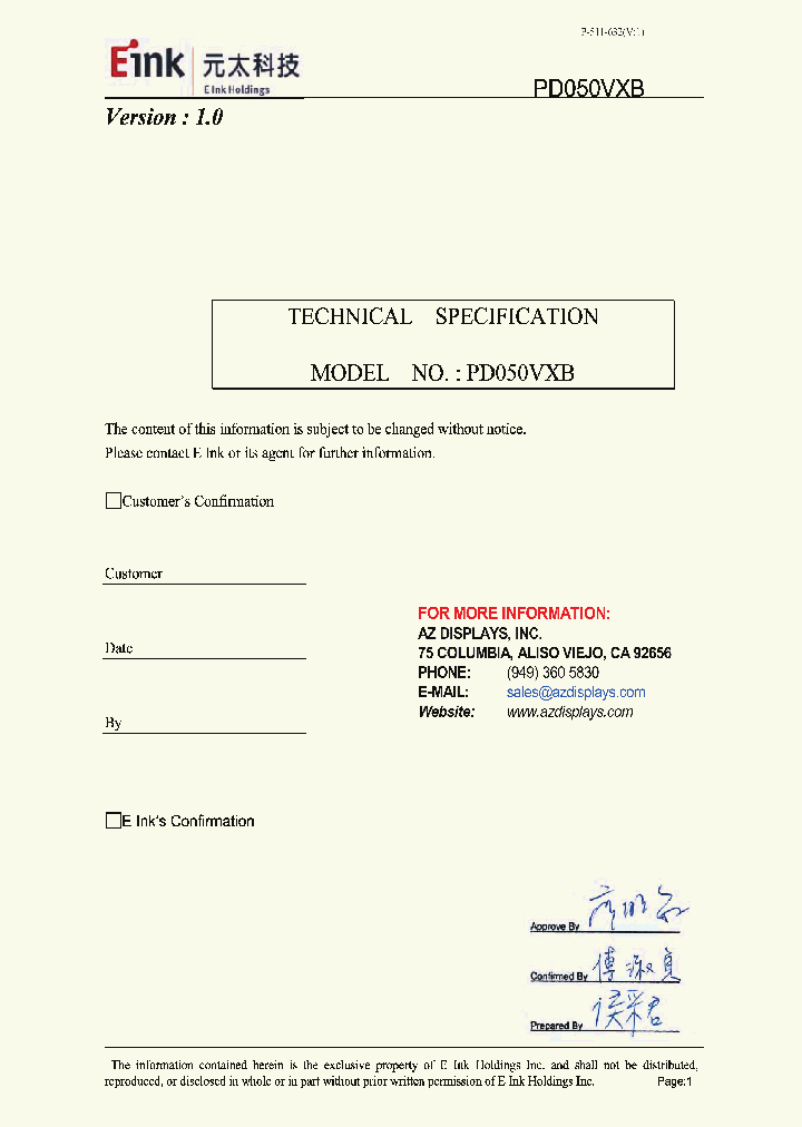 PD050VXB_7761475.PDF Datasheet