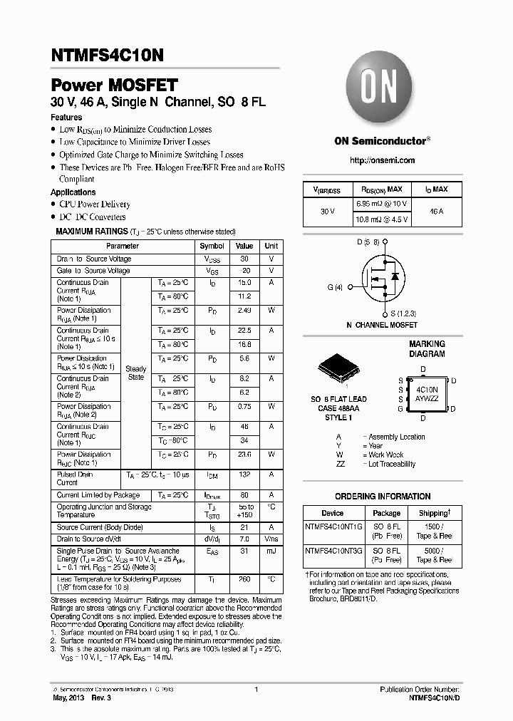 NTMFS4C10N_7760035.PDF Datasheet