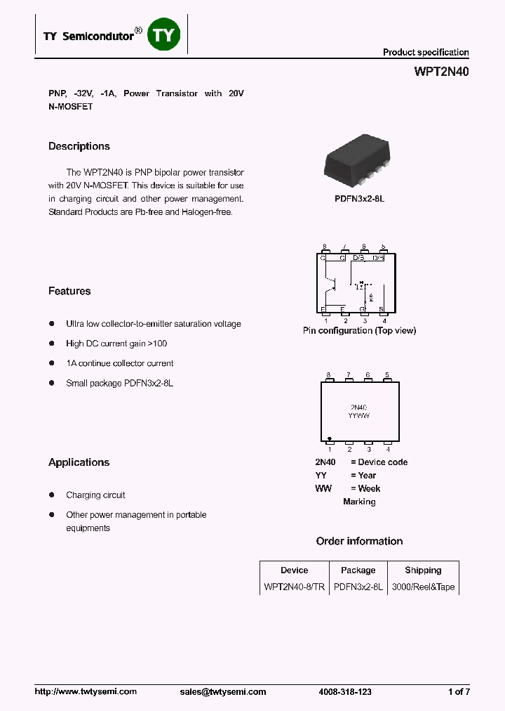 WPT2N40-8TR_7762475.PDF Datasheet