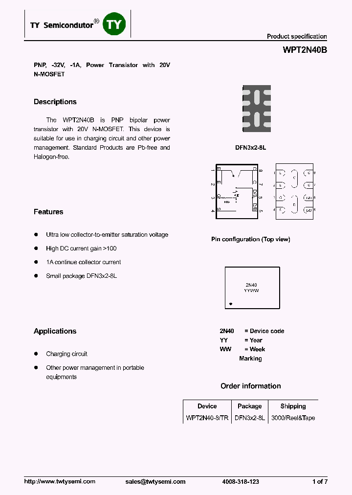 WPT2N40B_7762476.PDF Datasheet