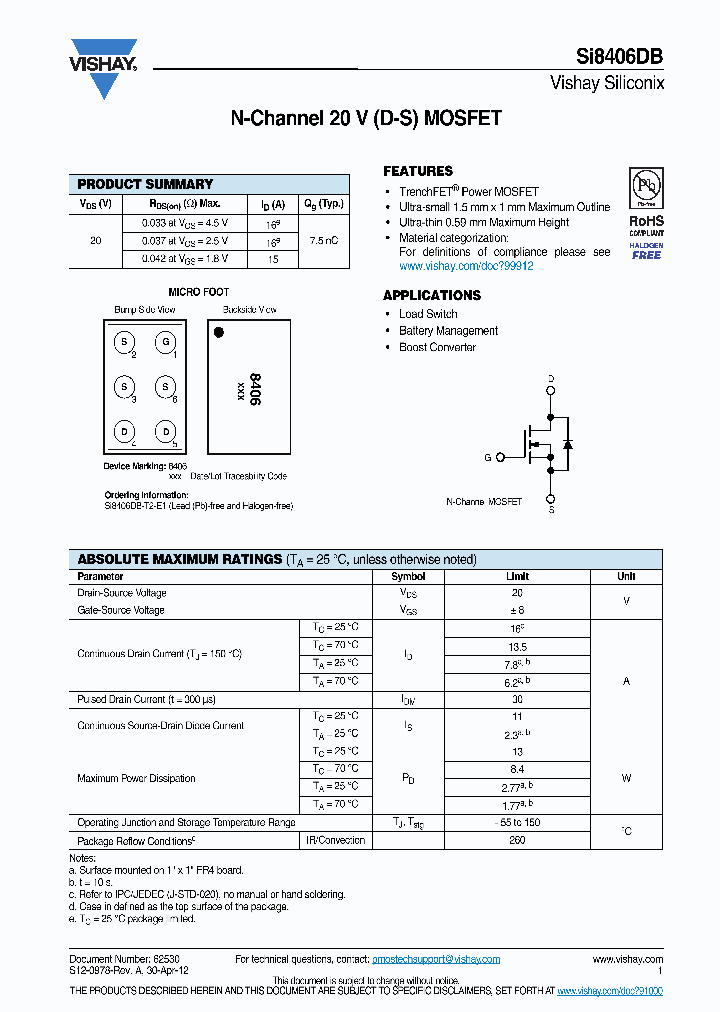 SI8406DB_7766067.PDF Datasheet