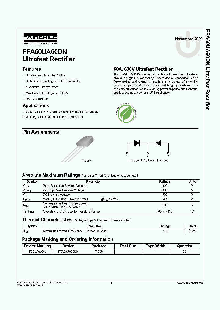 FFA60UA60DN_7752019.PDF Datasheet