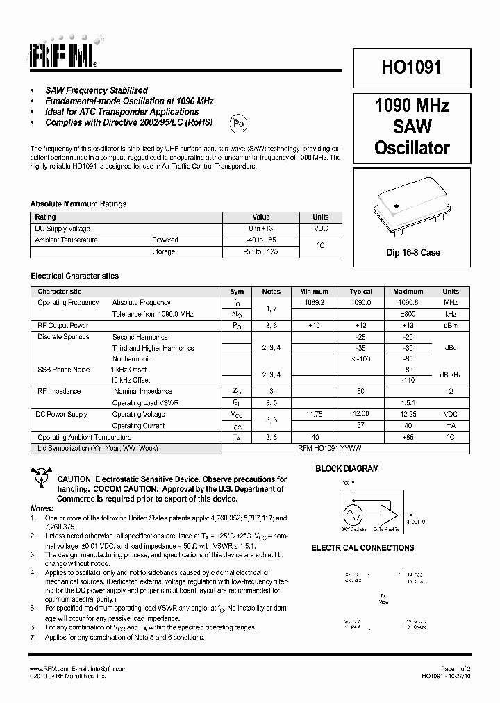 HO1091_7769107.PDF Datasheet