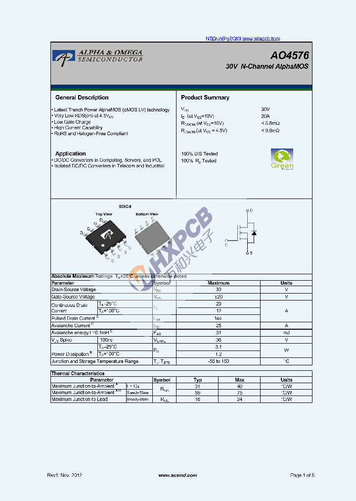 AO4576_7765520.PDF Datasheet