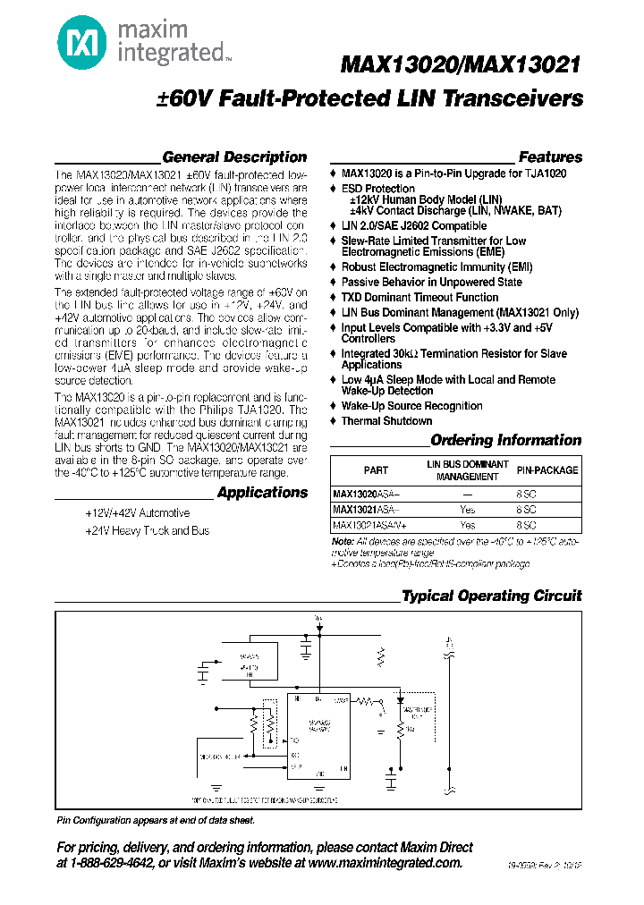 MAX13020_7755718.PDF Datasheet
