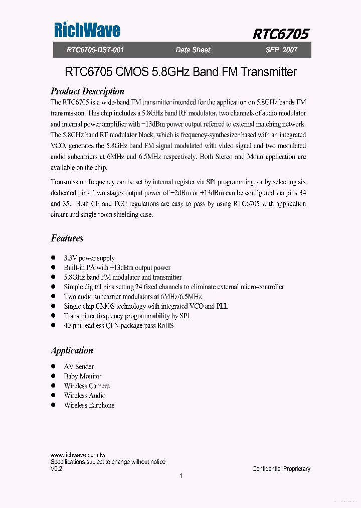 RTC6705_7746592.PDF Datasheet