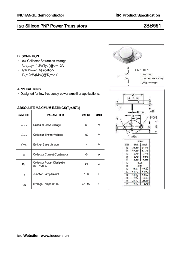 2SB551_7776891.PDF Datasheet