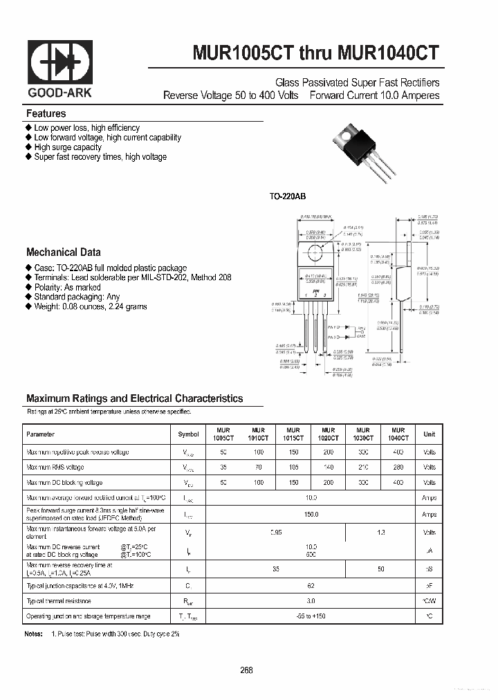 MUR1005CT_7747895.PDF Datasheet