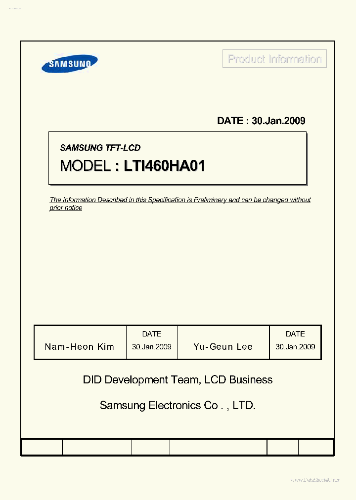 LTI460HA01_7749175.PDF Datasheet