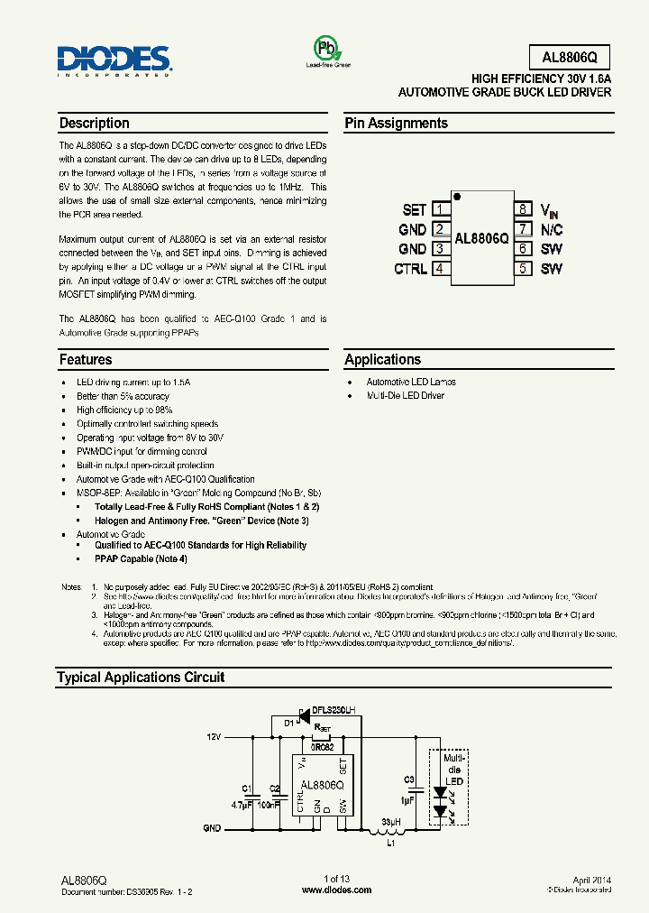 AL8806Q_7784040.PDF Datasheet