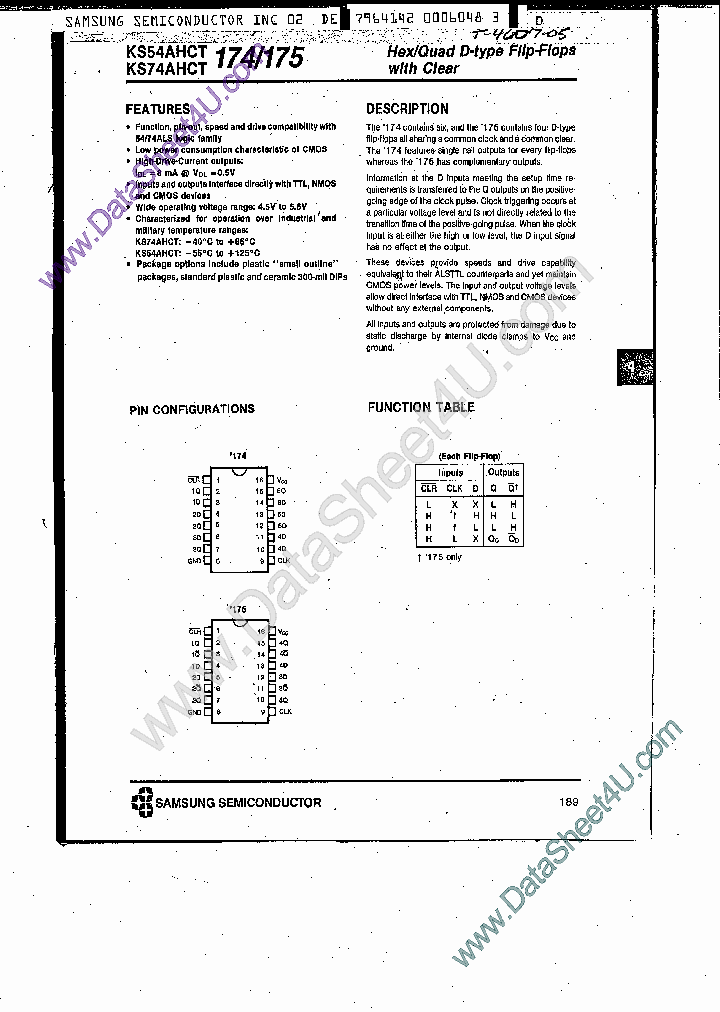 KS74AHCT174_7752053.PDF Datasheet