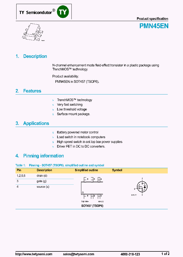 PMN45EN_7809205.PDF Datasheet