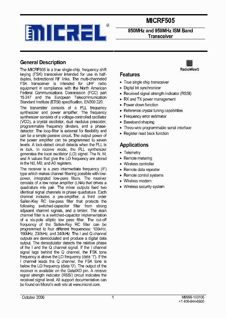 MICRF505_7809275.PDF Datasheet