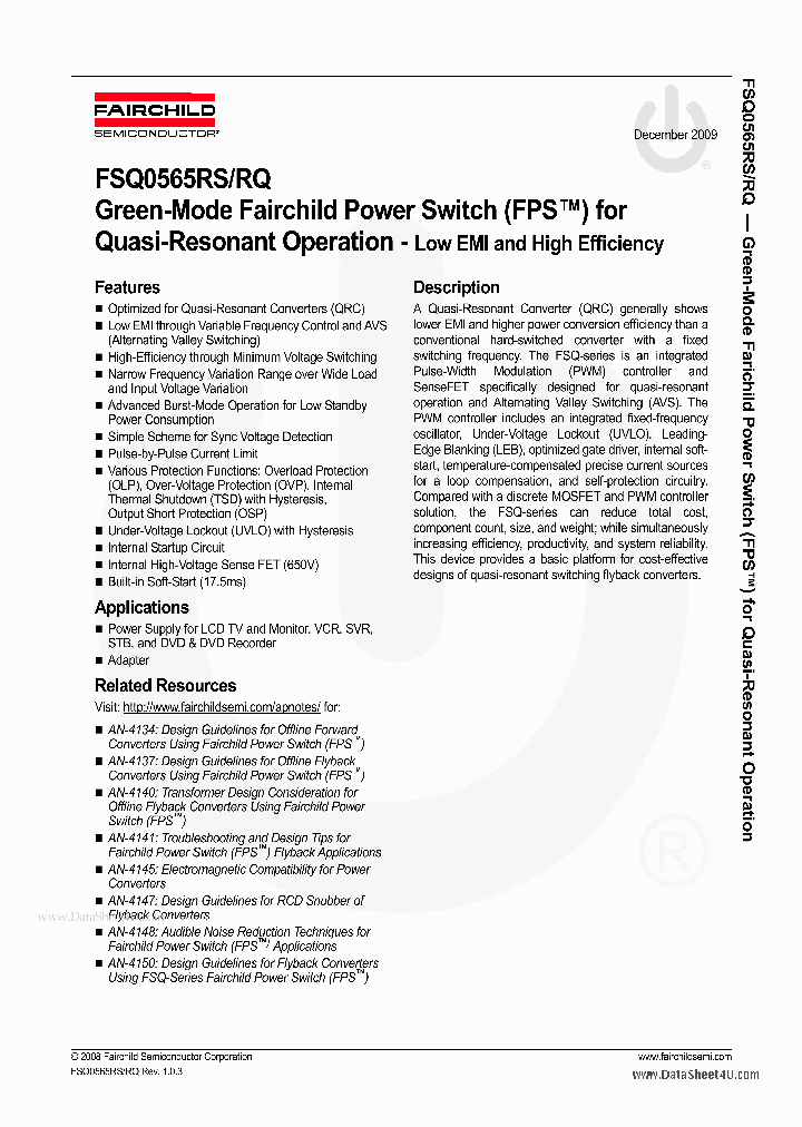 FSQ565RS_7747838.PDF Datasheet