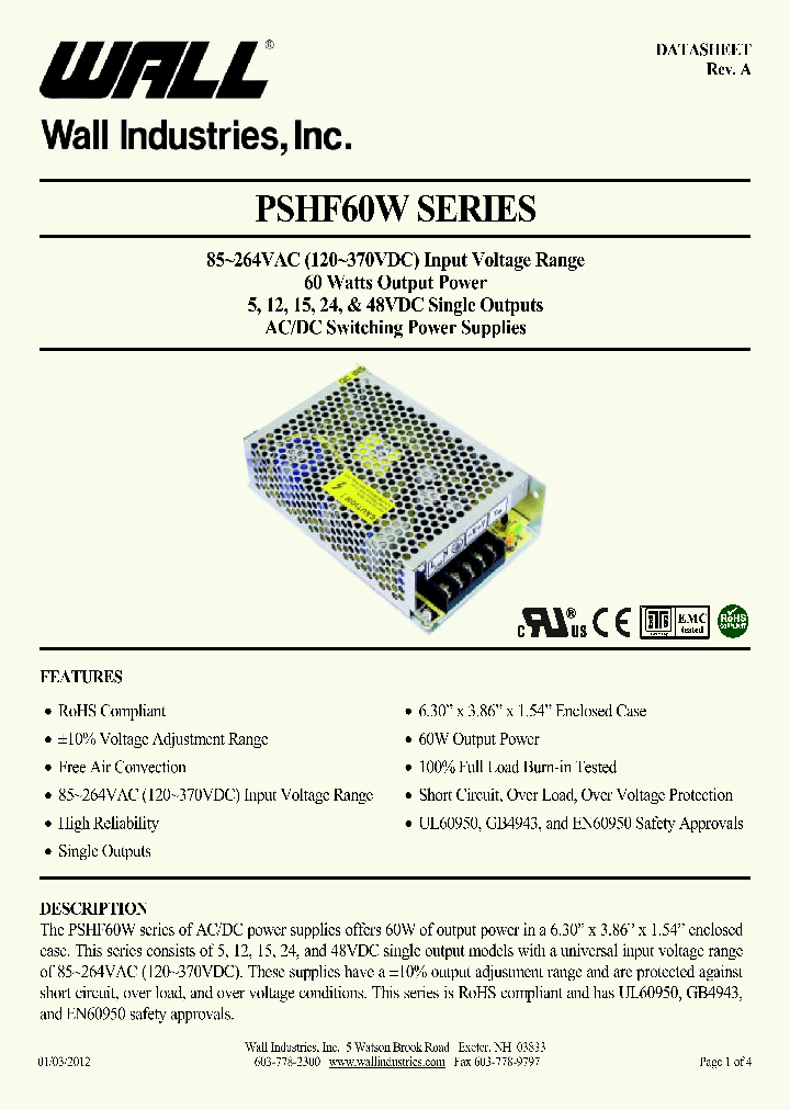 PSHF60W-SL-5_7798408.PDF Datasheet