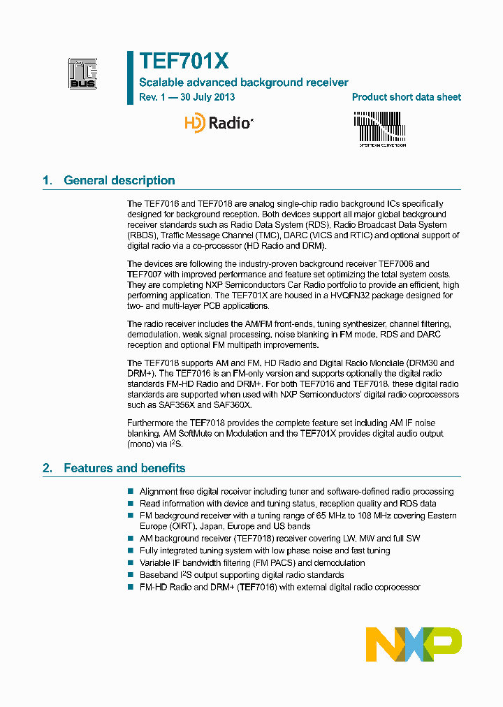 TEF7018HN_7797467.PDF Datasheet