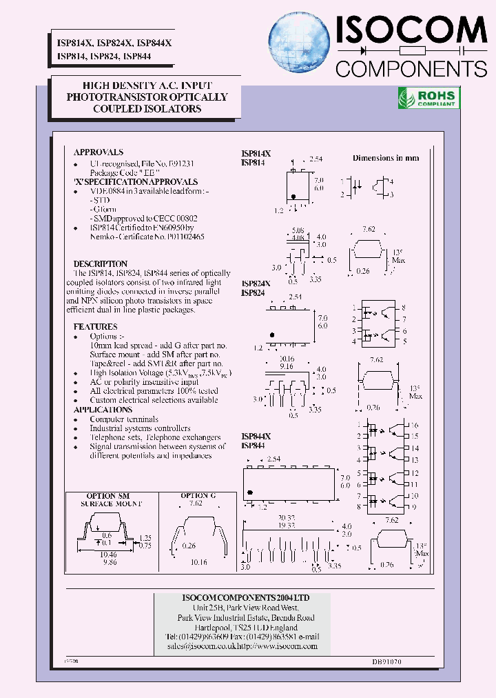 ISP814XSM_7811655.PDF Datasheet