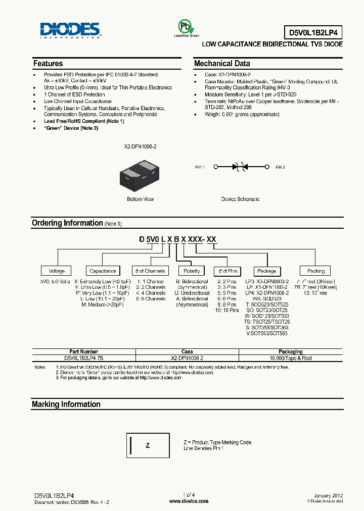 D5V0L1B2LP4_7795429.PDF Datasheet