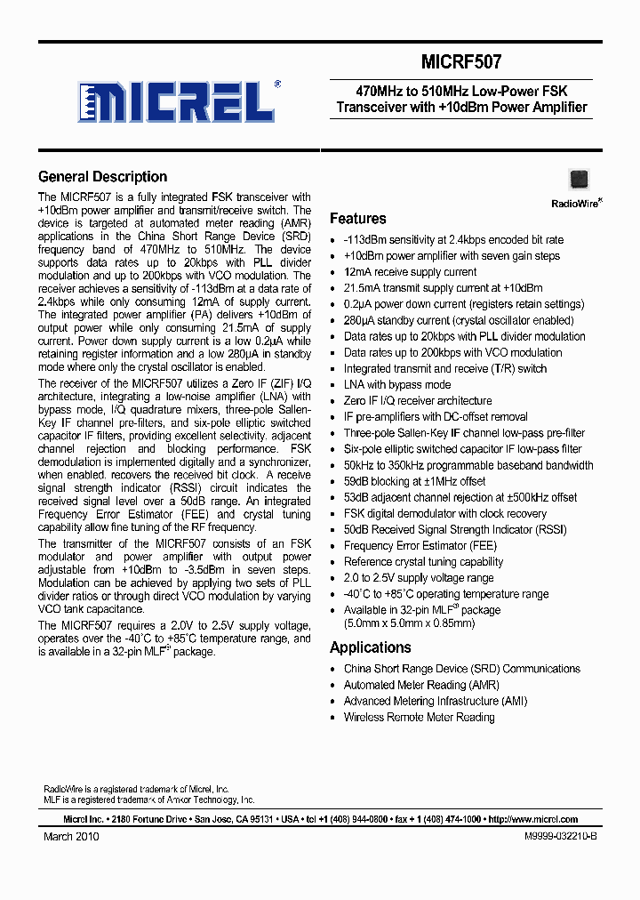 MICRF507_7809271.PDF Datasheet
