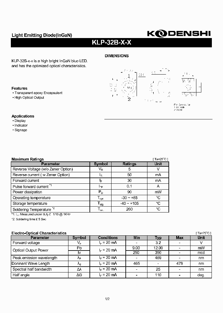 KLP-32B_7810864.PDF Datasheet