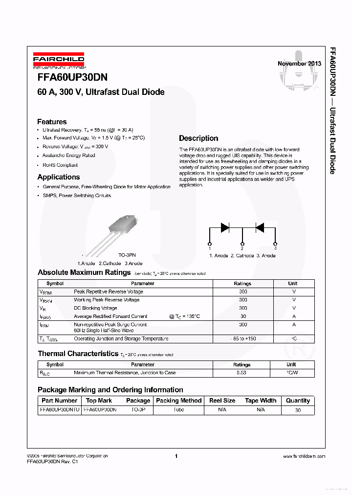 FFA60UP30DN_7752016.PDF Datasheet