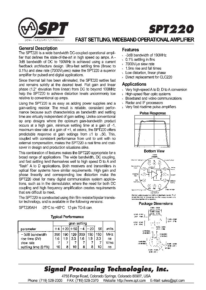 SPT220AIH_7813211.PDF Datasheet