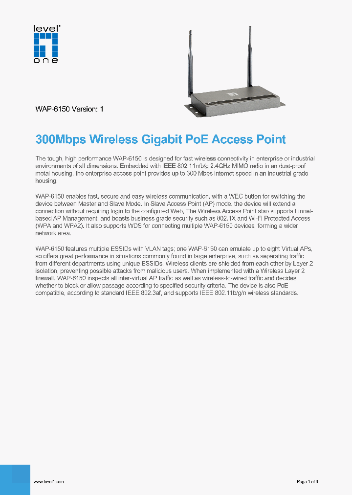 WAP-6150_7790161.PDF Datasheet