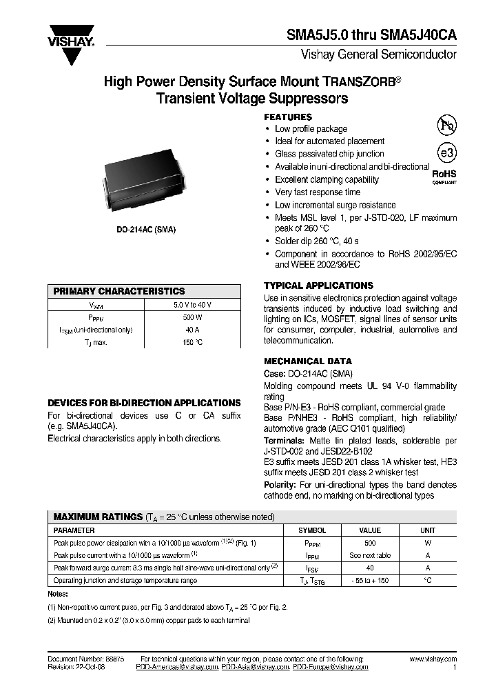 SMA5J14A-E35A_7787882.PDF Datasheet