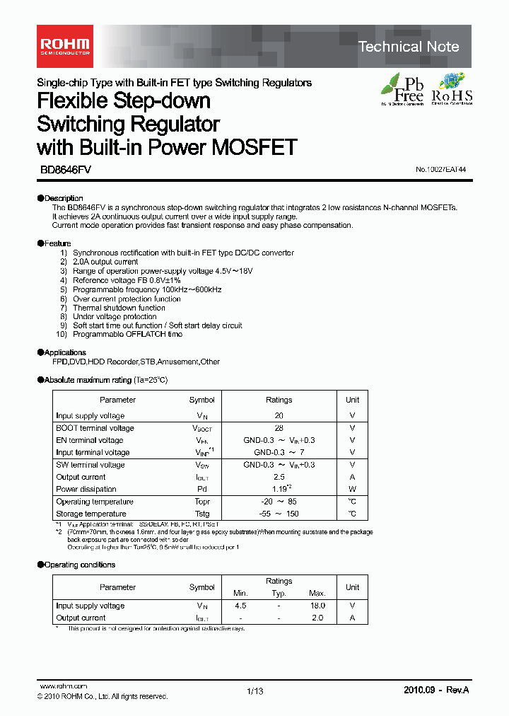 BD8646FV10_7788260.PDF Datasheet