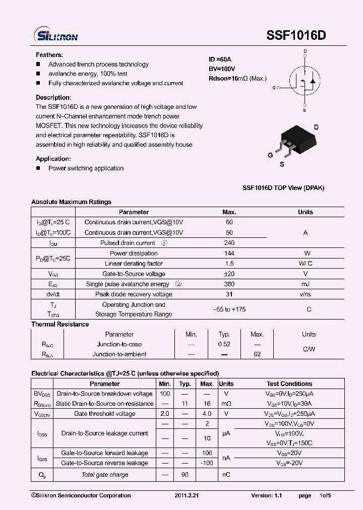 SSF1016D_7780713.PDF Datasheet