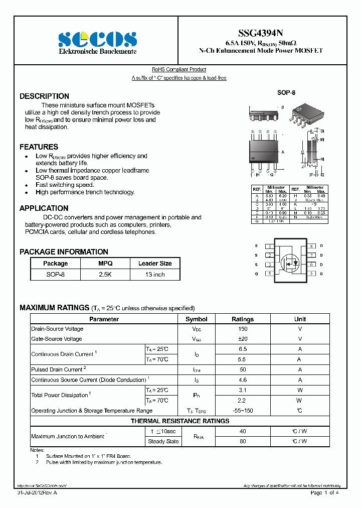 SSG4394N_7780526.PDF Datasheet