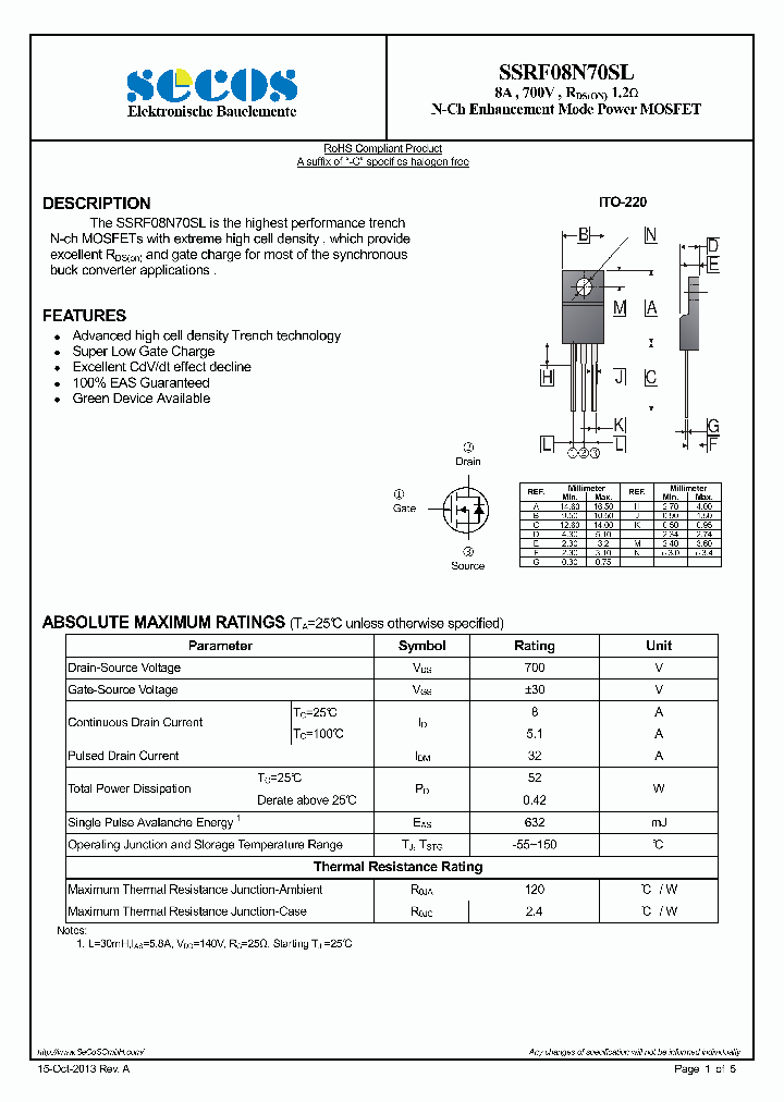 SSRF08N70SL_7782795.PDF Datasheet