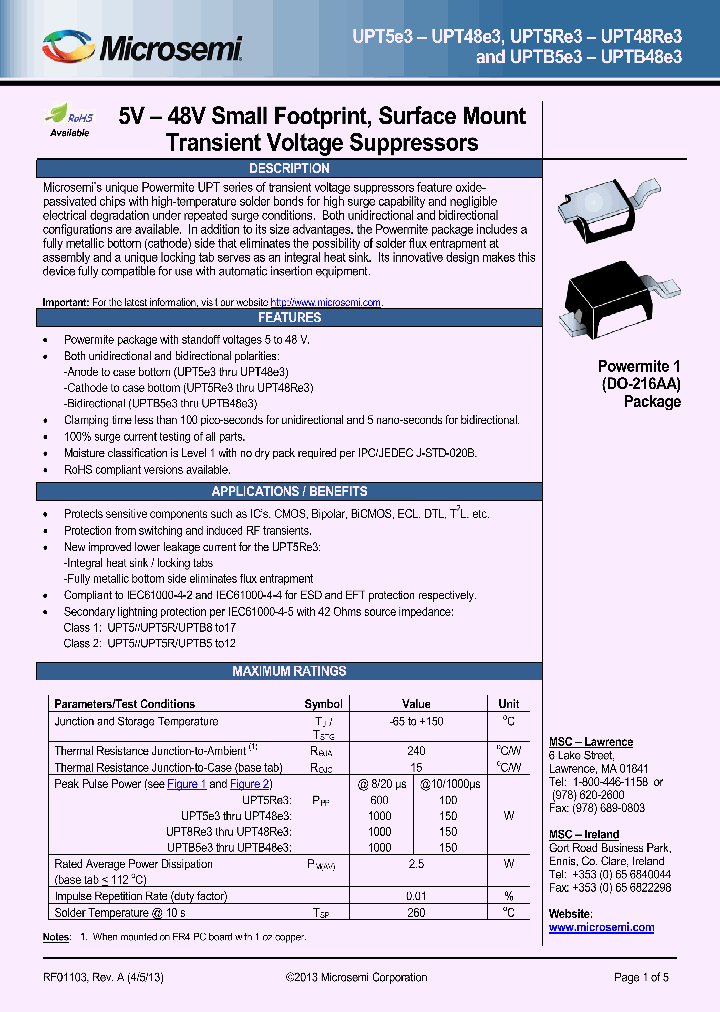 UPTB15_7768516.PDF Datasheet