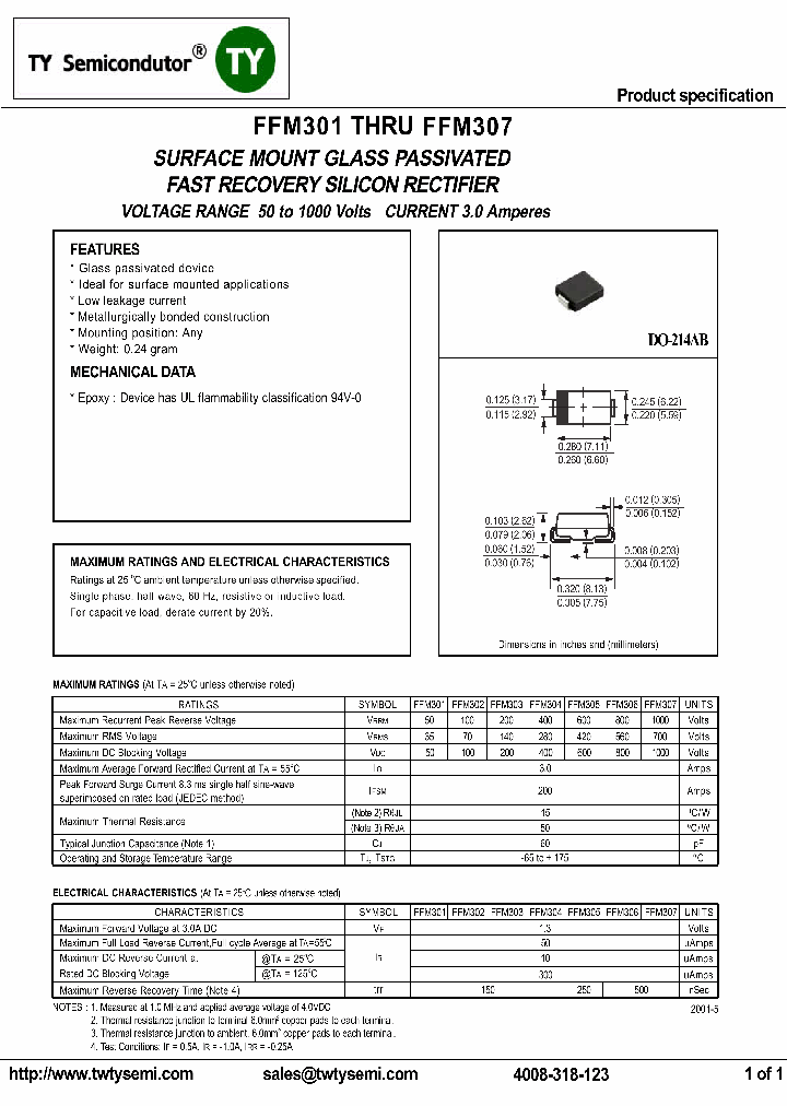 FFM301_7769631.PDF Datasheet