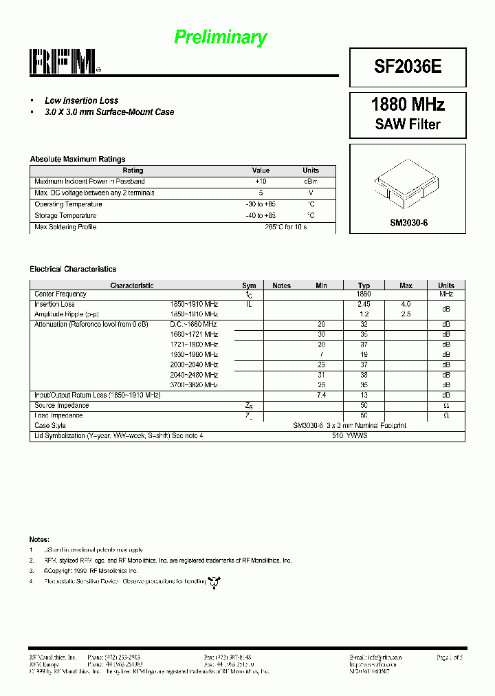 SF2036E_7764981.PDF Datasheet