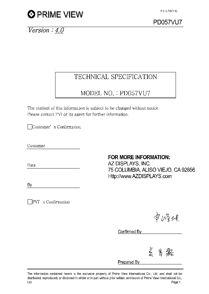 PD057VU7_7790998.PDF Datasheet